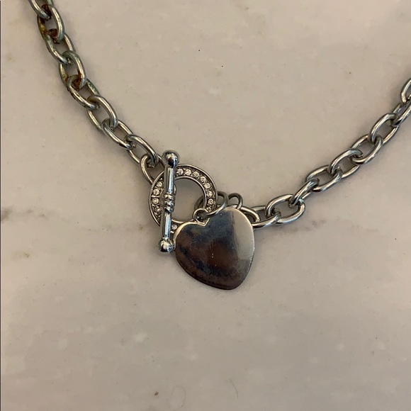 Thick silver plated chain necklace - Picture 2 of 4